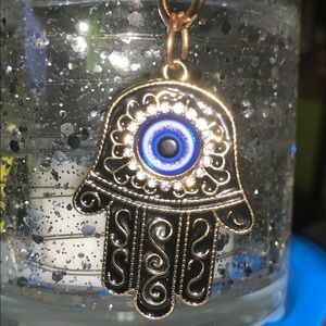 evil eye bag/purse charm Keychain